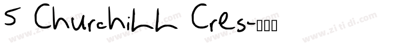 5 Churchill Cres字体转换